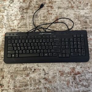 DELL ALIENWARE Black USB Wired Computer PC Gaming Multimedia Keyboard SK-8165
